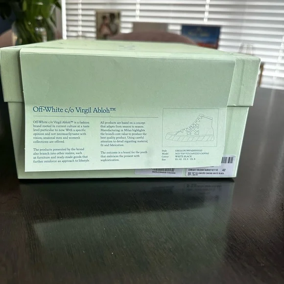 Size 9 - Off-White Vulcanized Mid White Black - Picture 7 of 7